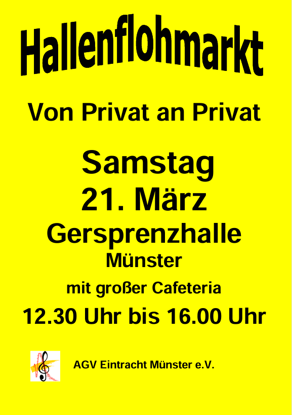 Plakat-Hallenflohmarkt