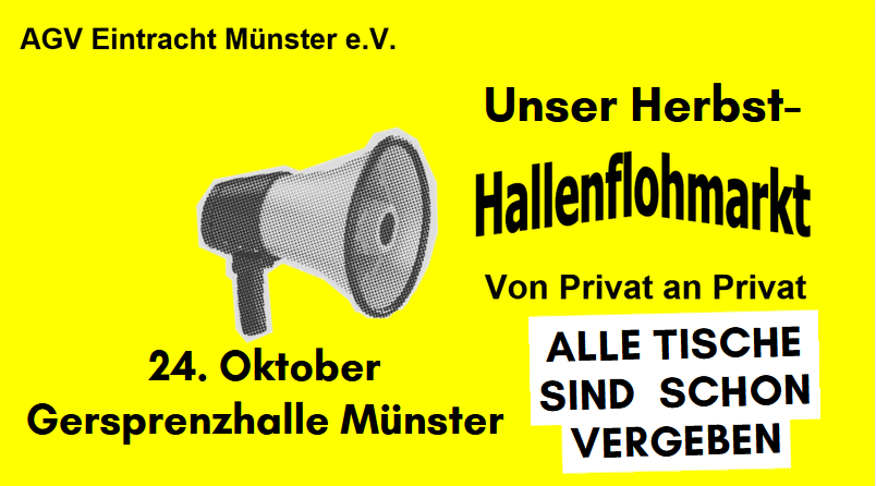 Hinweis für den Flohmarkt